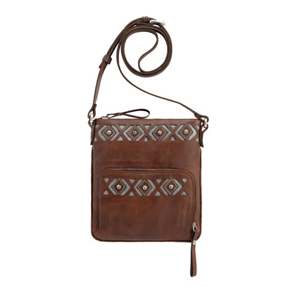 AMERICAN WEST Moon Dancer Crossbody Bag/Wallet - Rose/Sand