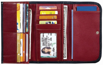 AMERICAN WEST Mystic Shadow Tri-Fold Wallet - Tan