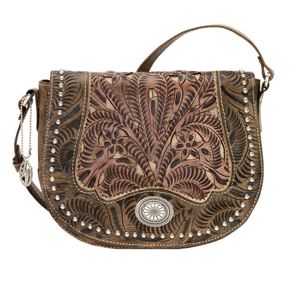 AMERICAN WEST Rosewood Saddle Flap Crossbody Bag