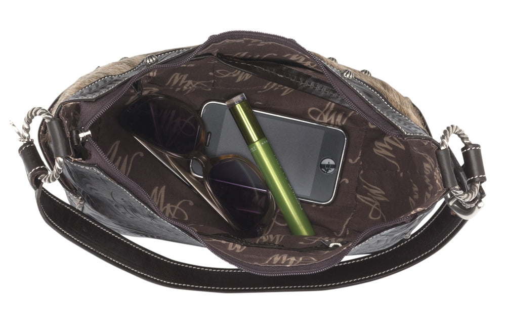 AMERICAN WEST Rosewood Zip-Top Everyday Hobo Bag