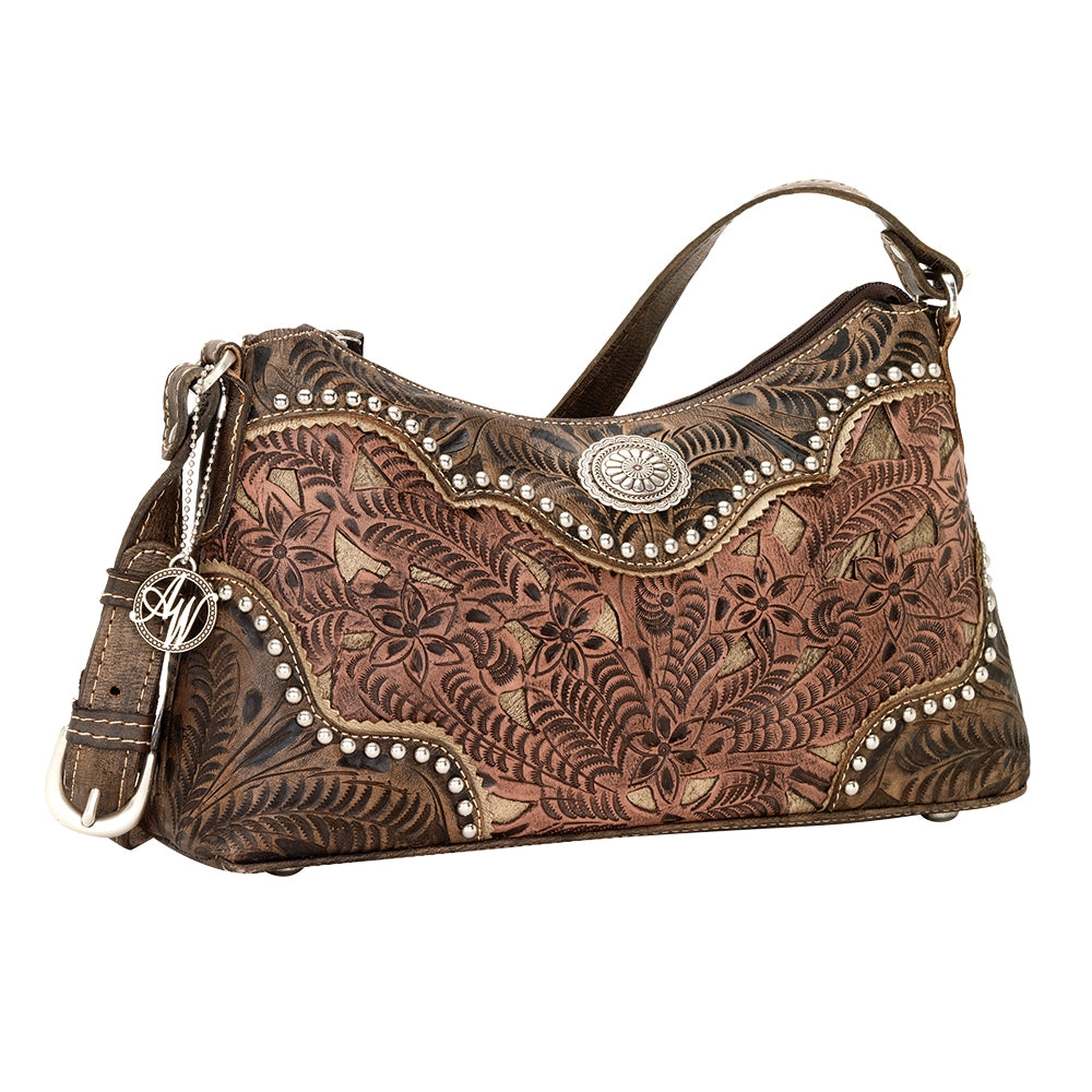 AMERICAN WEST Rosewood Zip-Top Shoulder Bag