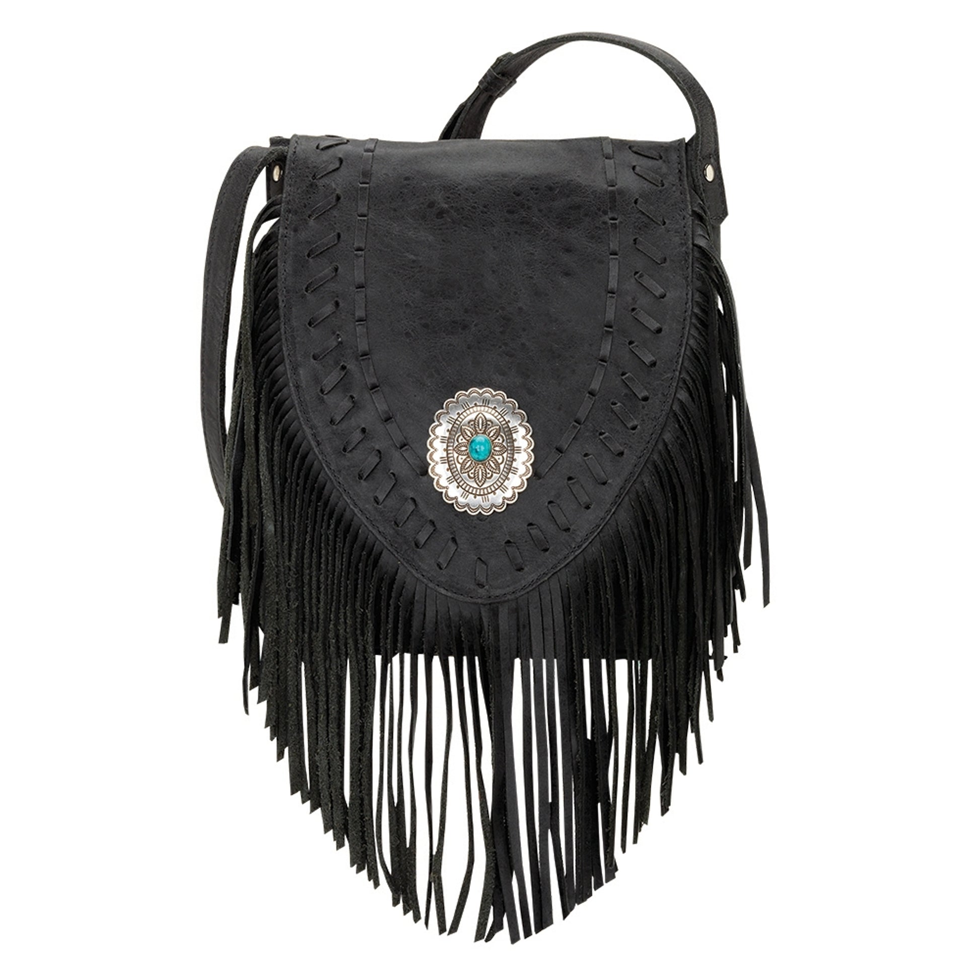 AMERICAN WEST Seminole Soft Crossbody Fringe Bag
