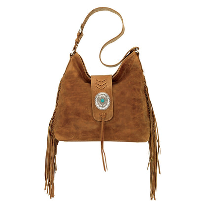 AMERICAN WEST Seminole Soft Slouch Shoulder Bag - Charcoal