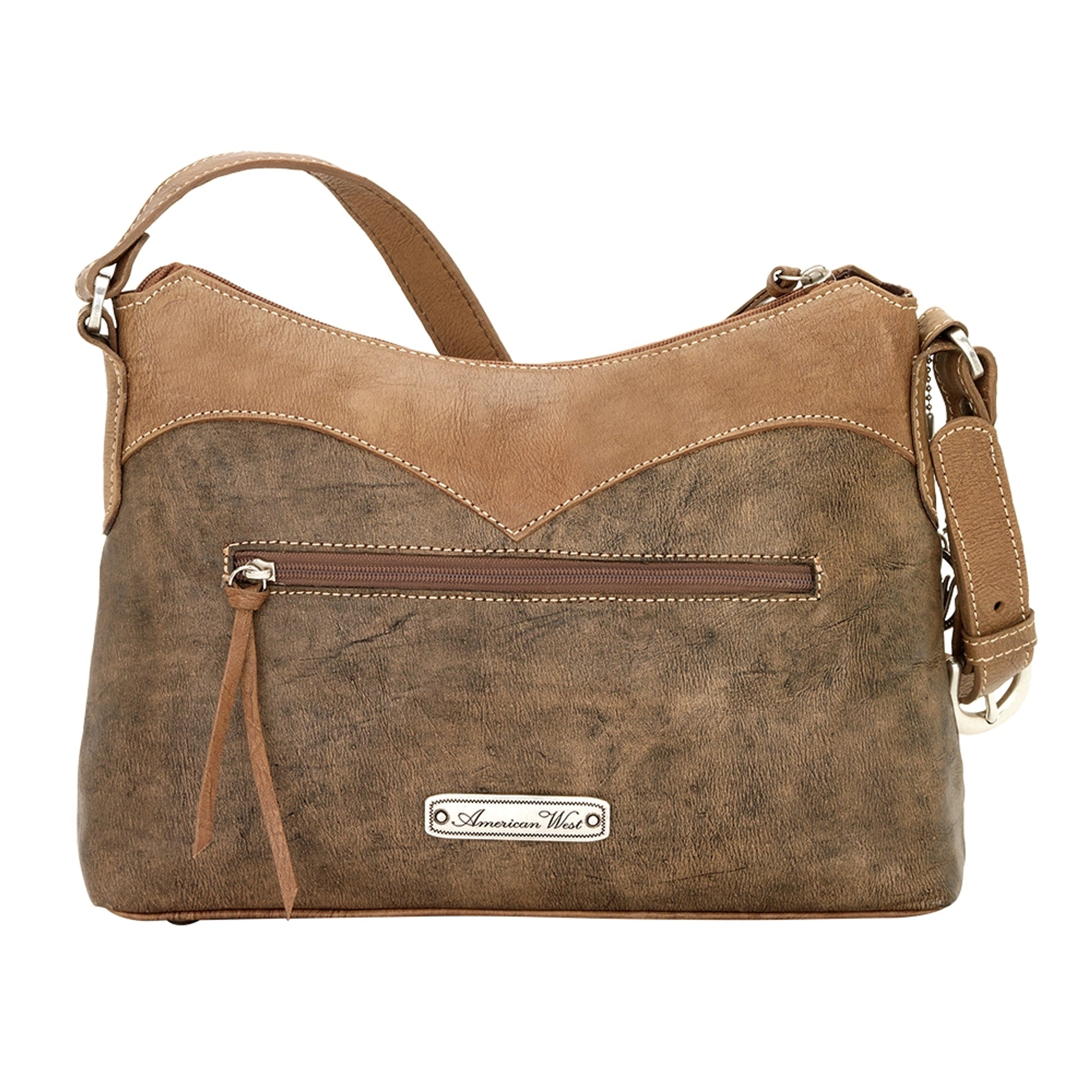 AMERICAN WEST Sierra Zip-Top Shoulder Bag