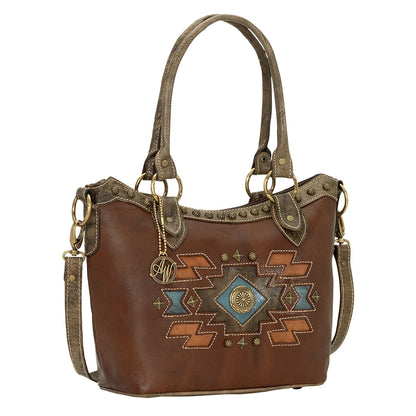 AMERICAN WEST Zuni Passage Convertible Zip Top Bucket Tote