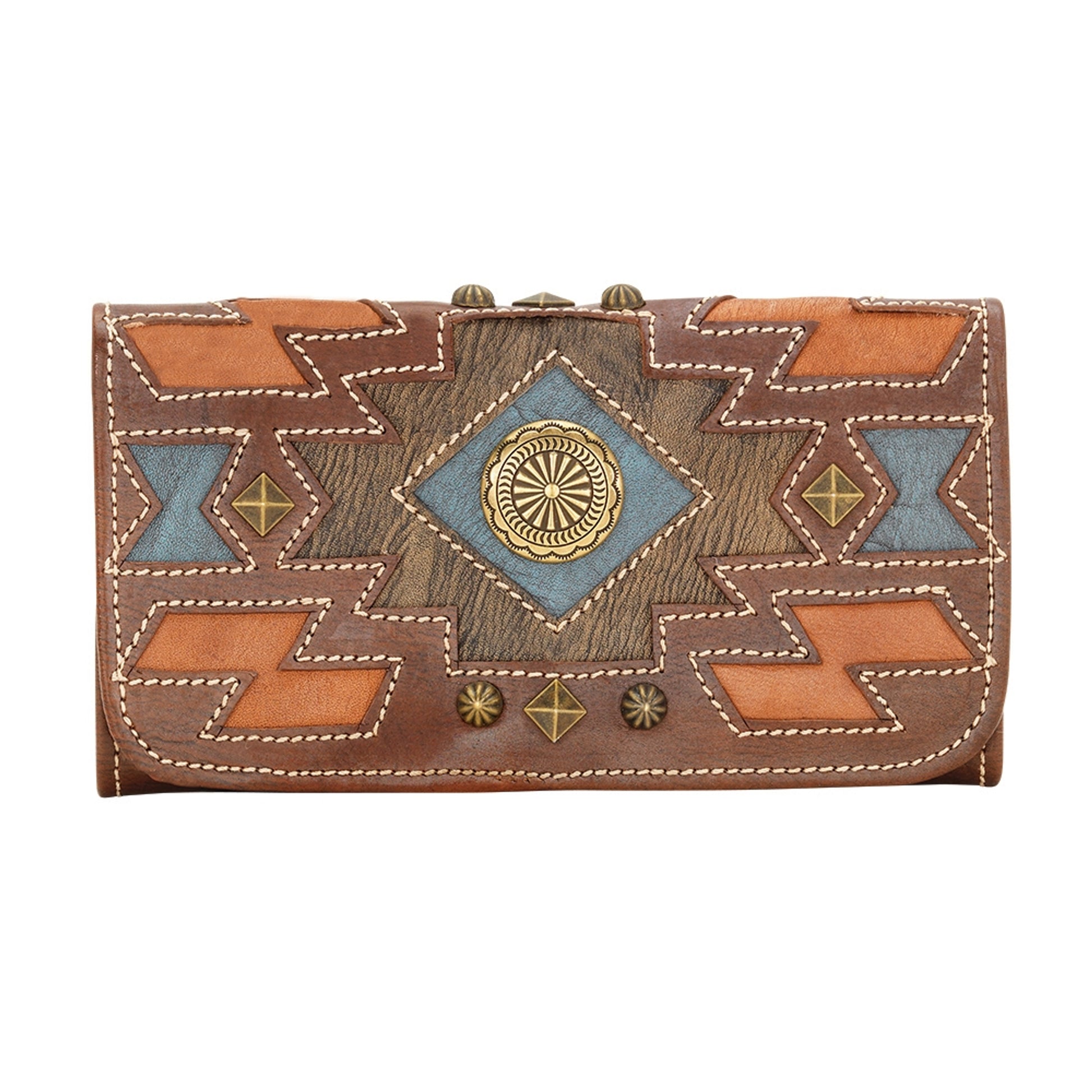 AMERICAN WEST Zuni Passage Tri-Fold Wallet