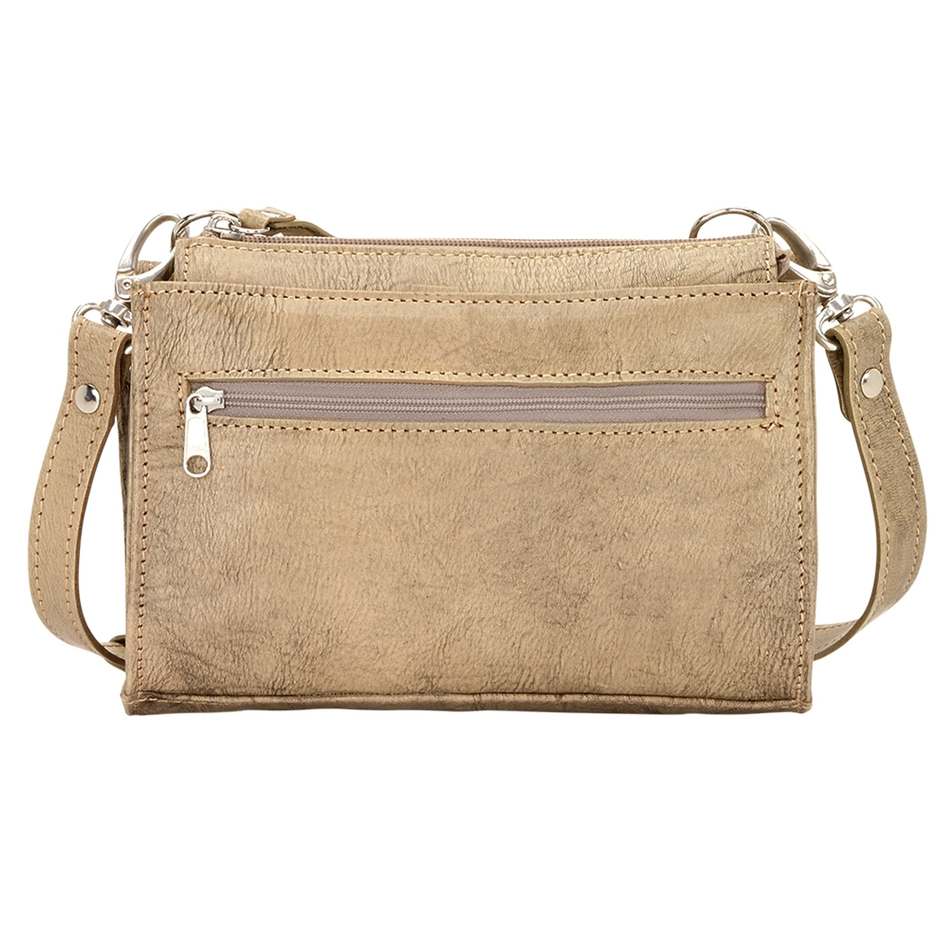 AMERICAN WEST Zuni Passage Small Crossbody Bag/Wallet - Tan