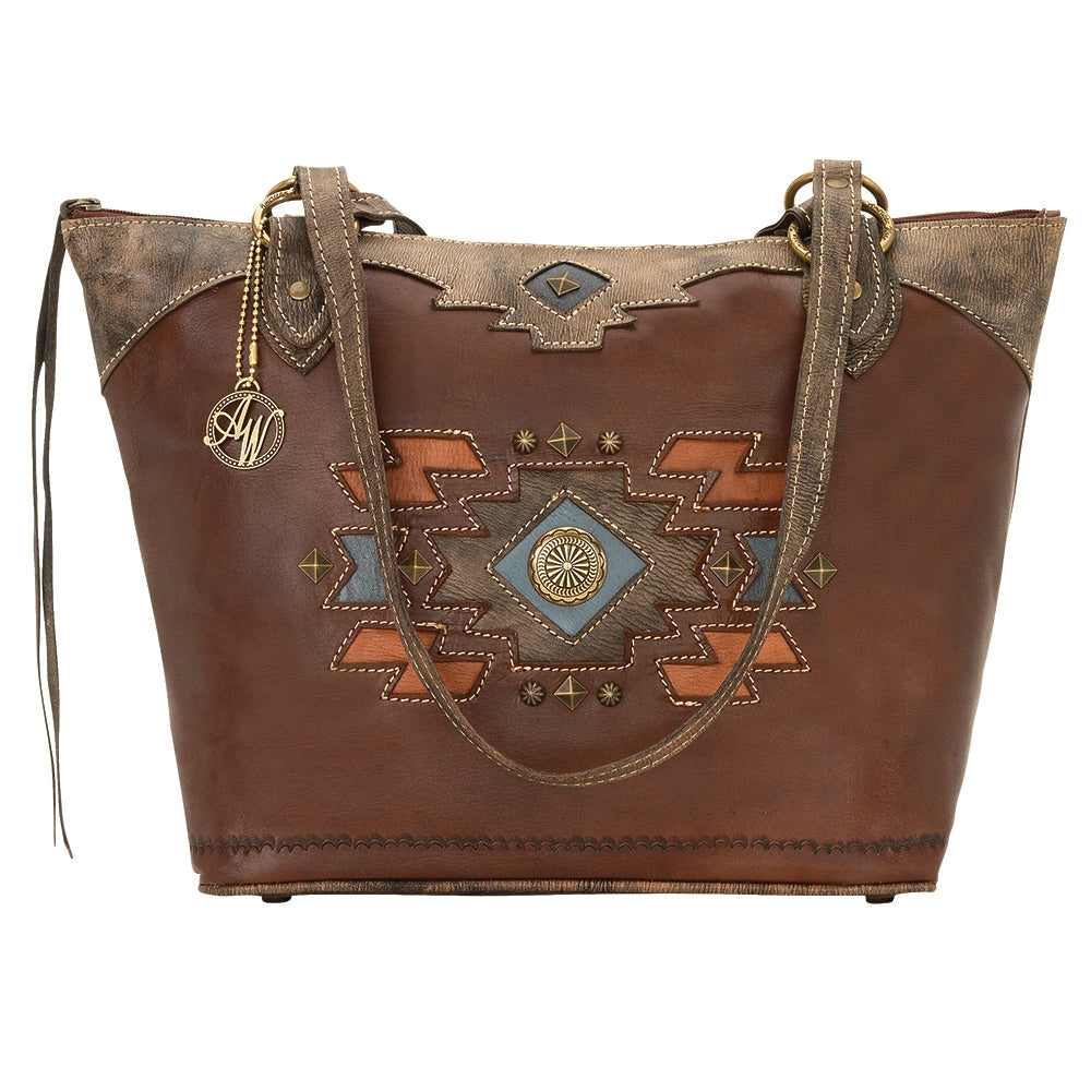 AMERICAN WEST Zuni Passage Zip Top Bucket Tote