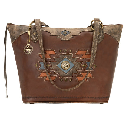 AMERICAN WEST Zuni Passage Zip Top Bucket Tote