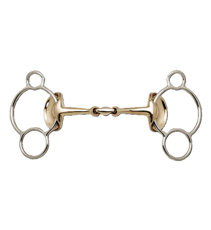 Stubben Golden Wings 3-Ring Gag Bit