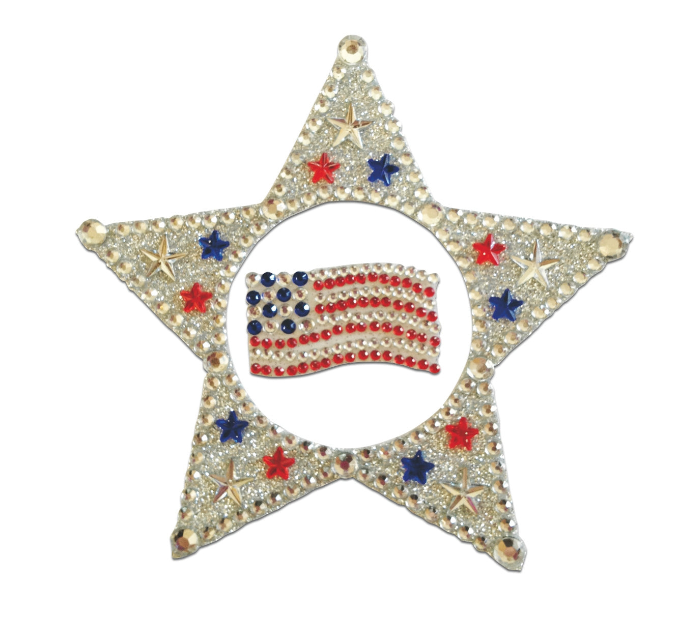 Tail Tamer Equine Body Bling American Flag and Stars