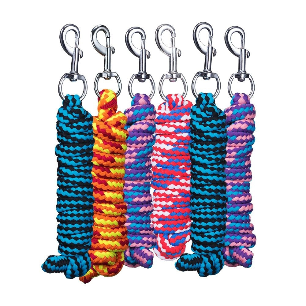 Tough1 Braided Soft Poly Lead Rope 6 pack Brn