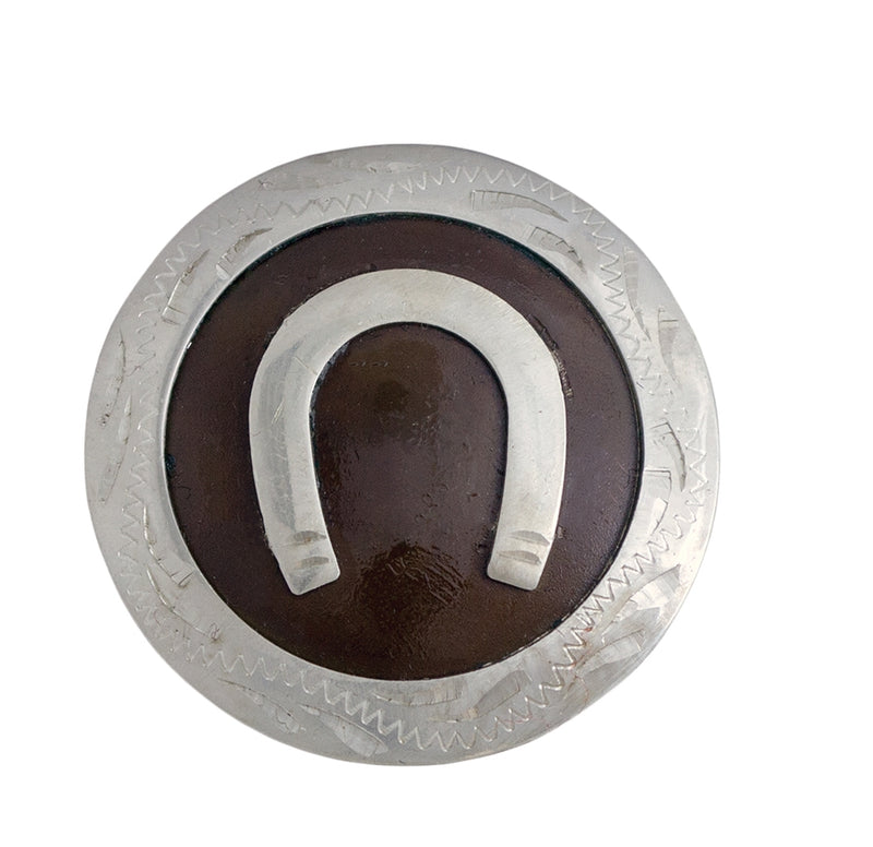 Partrade Round Horse Shoe Drawer Pull Concho