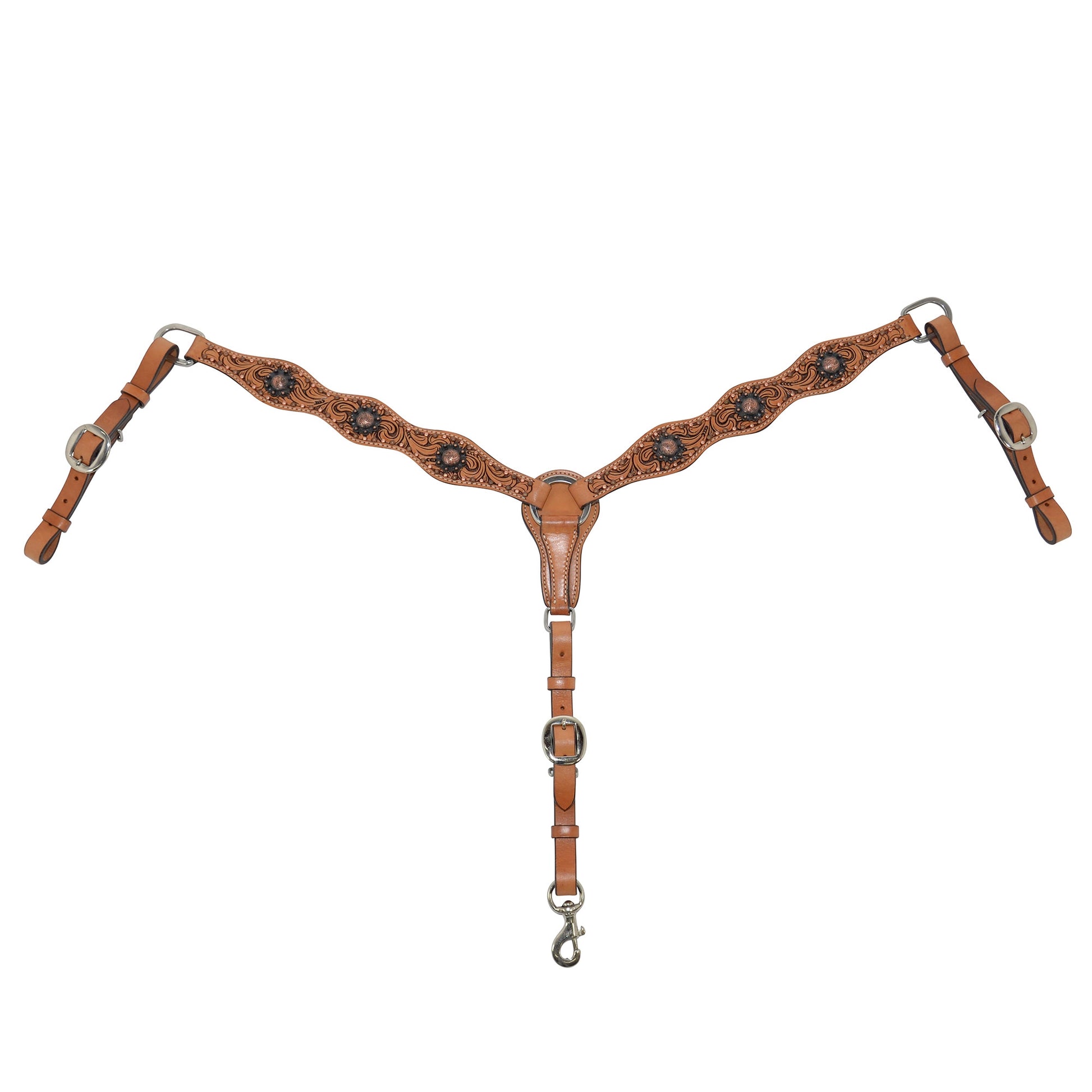 Circle Y Floral Spots Berry Edgeconcho Breast Collar