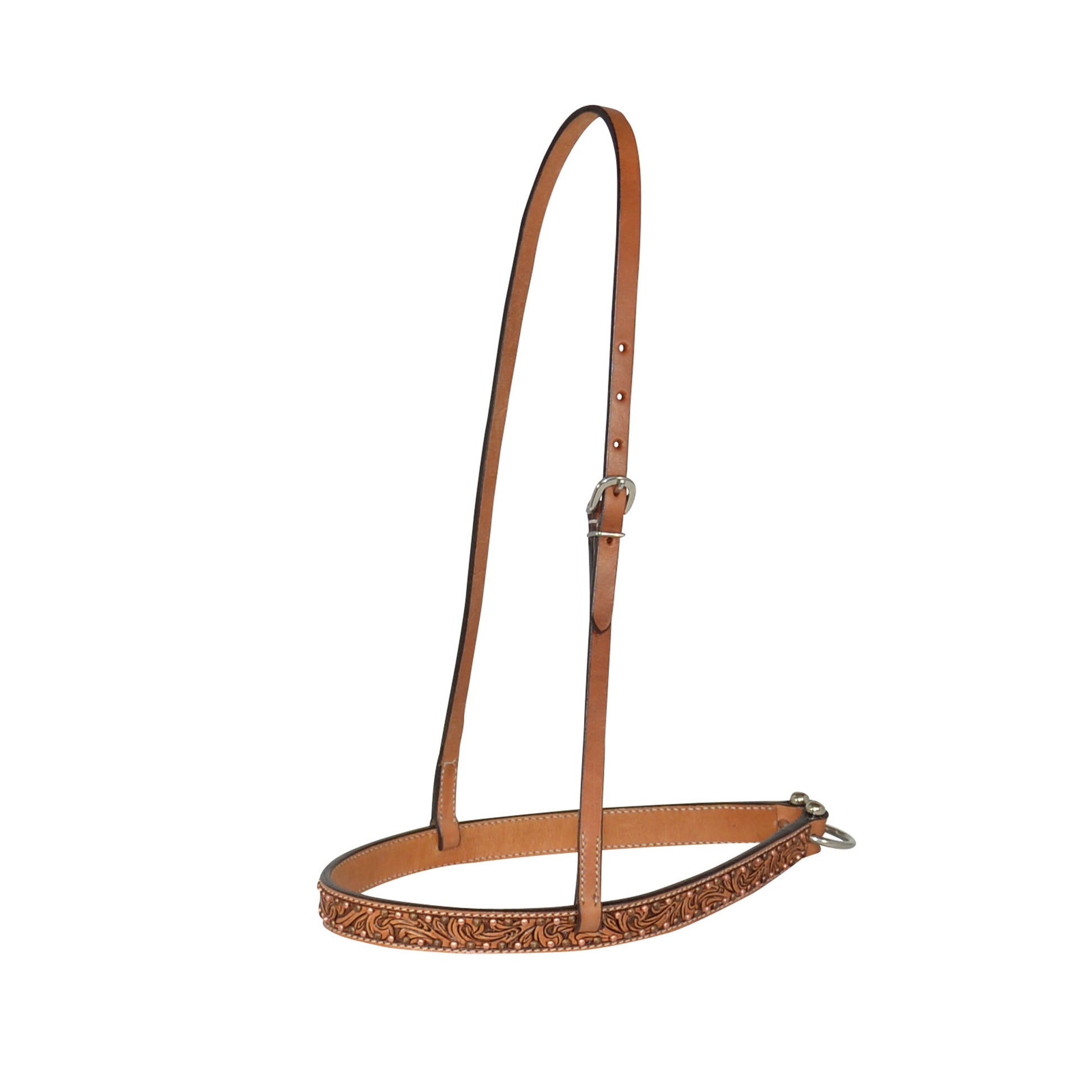 Circle Y Floral Copper Spot Noseband