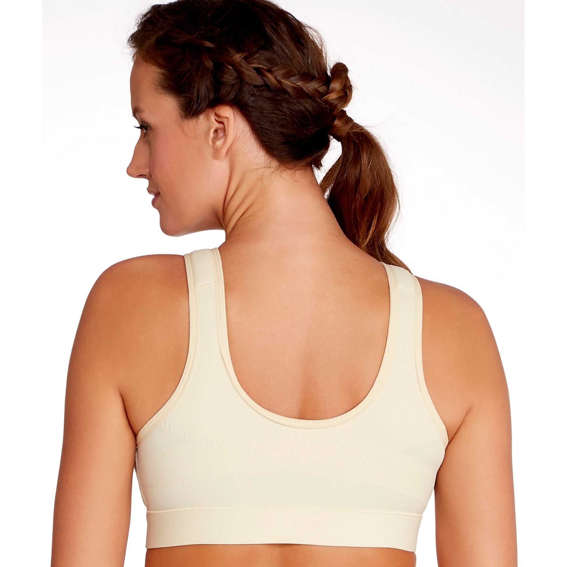 ENELL Lite Low Impact Equestrian Sports Bra Ecru 2
