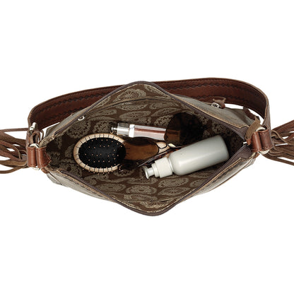 American West Mohican Melody Zip Top Shoulder Bag