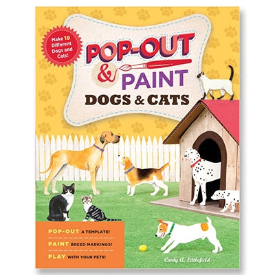 Pop-Out & Paint Dogs & Cats Art Book