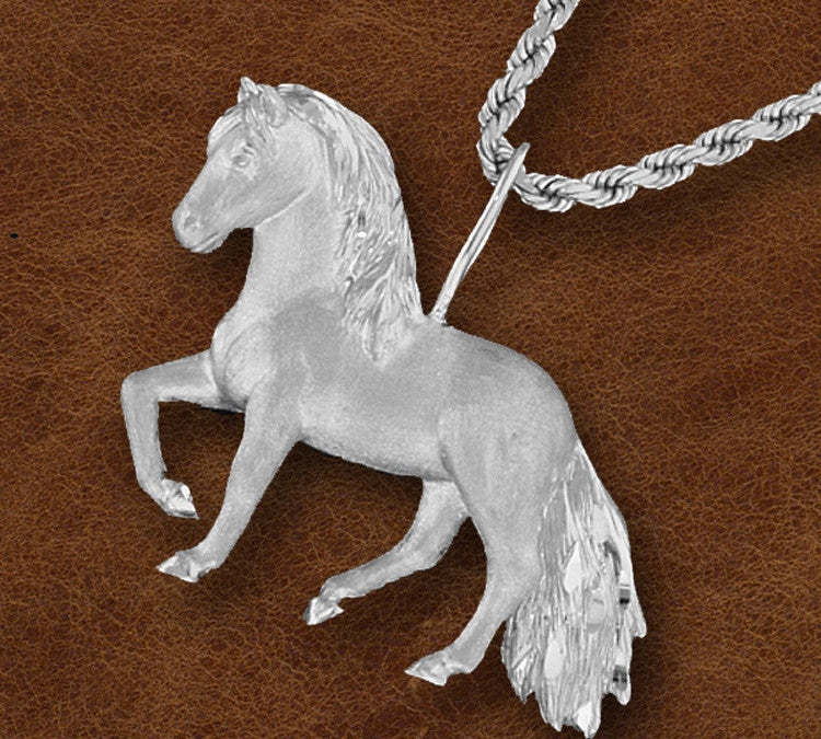 Kelly Herd Silver Paso Fino Pendant