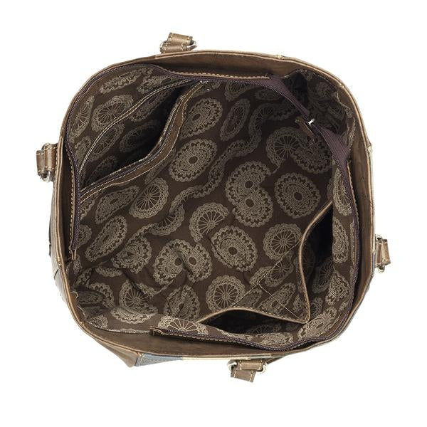 American West Groovy Soul Zip Top Tote