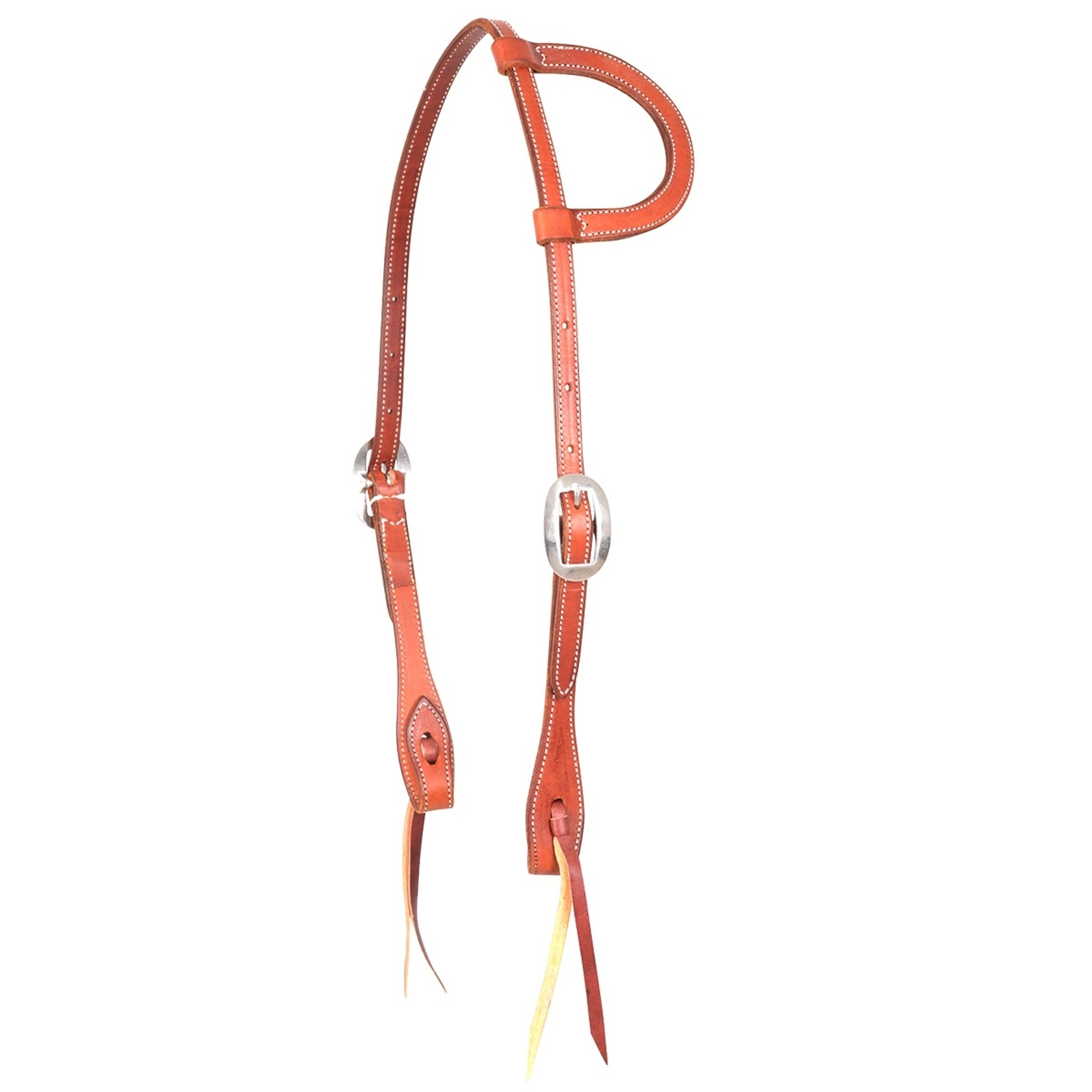 Martin Skirting Leather Chestnut Knots Split Ear Headstall