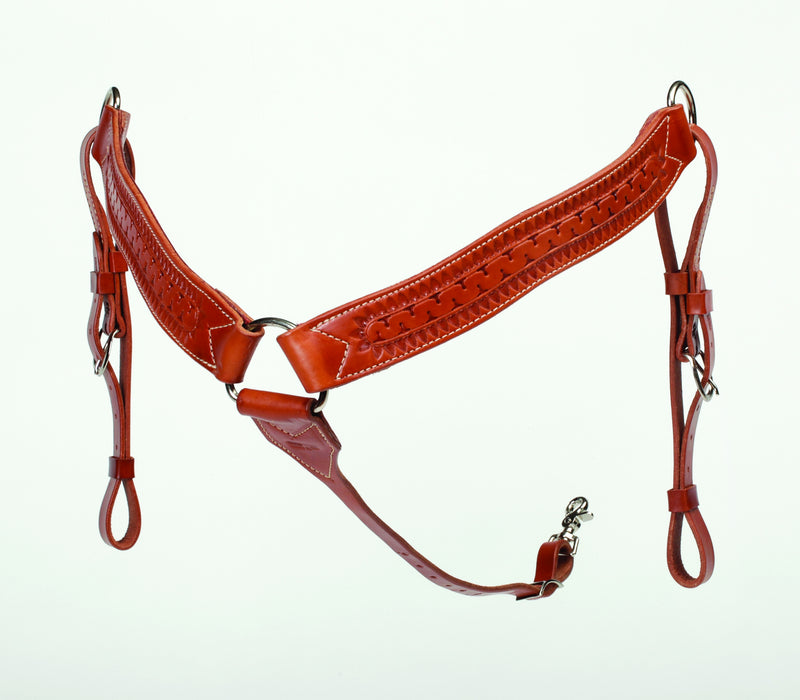 Colorado Saddlery Border Tooled Breast Collar