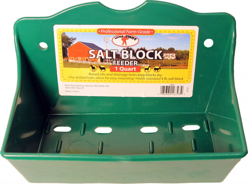 Miller Mfg Flat Poly Salt Brick Holder Green