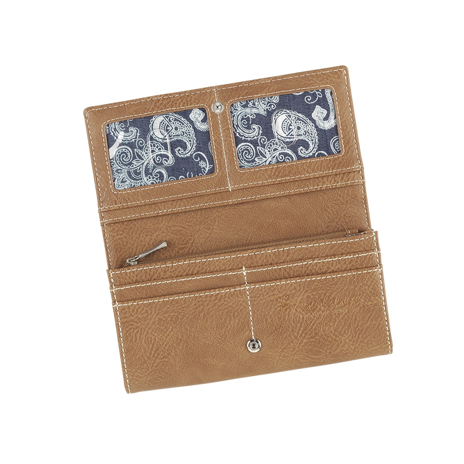 Bandana Ladies Indigo Flap Wallet