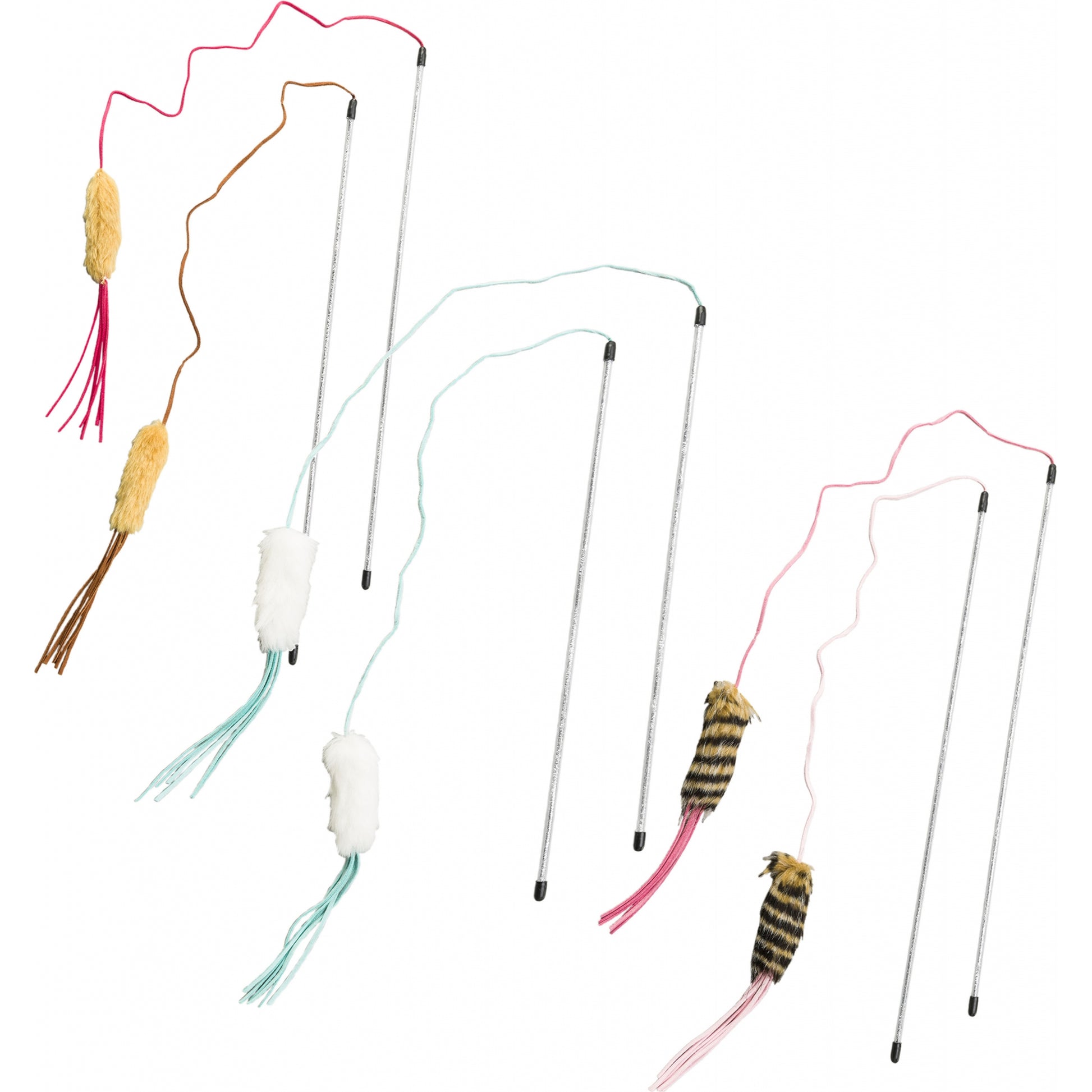 Ethical Cat Leather Strand Teaser Wand - 6 Pack
