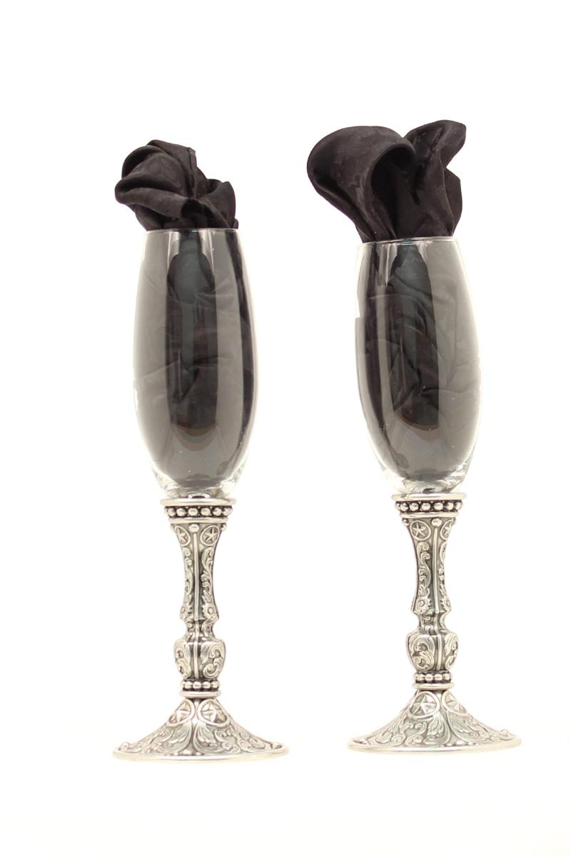 Western Moments Silverado Champagne Flute Set