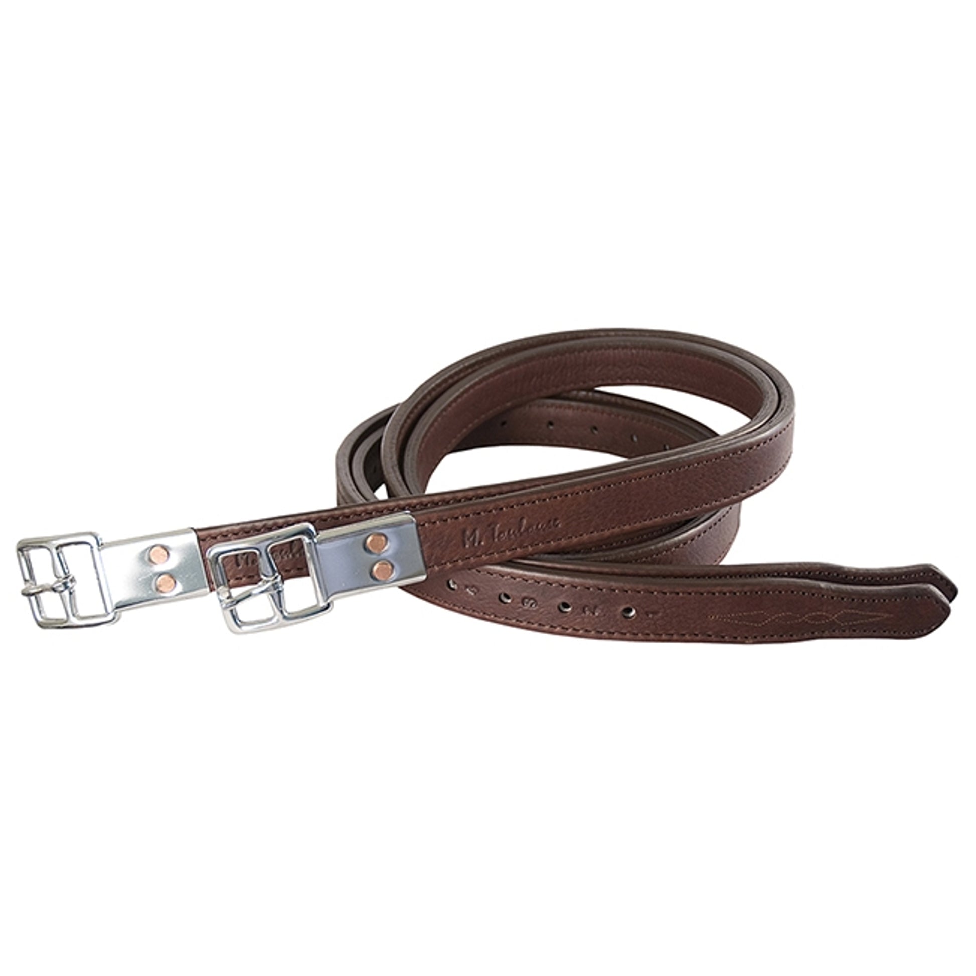 M. Toulouse Platinum Double Leather Stirrup Leathe