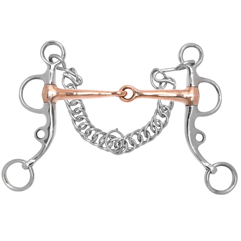 Toklat Argentine Tom Thumb Copper Snaffle Bit 5 Br