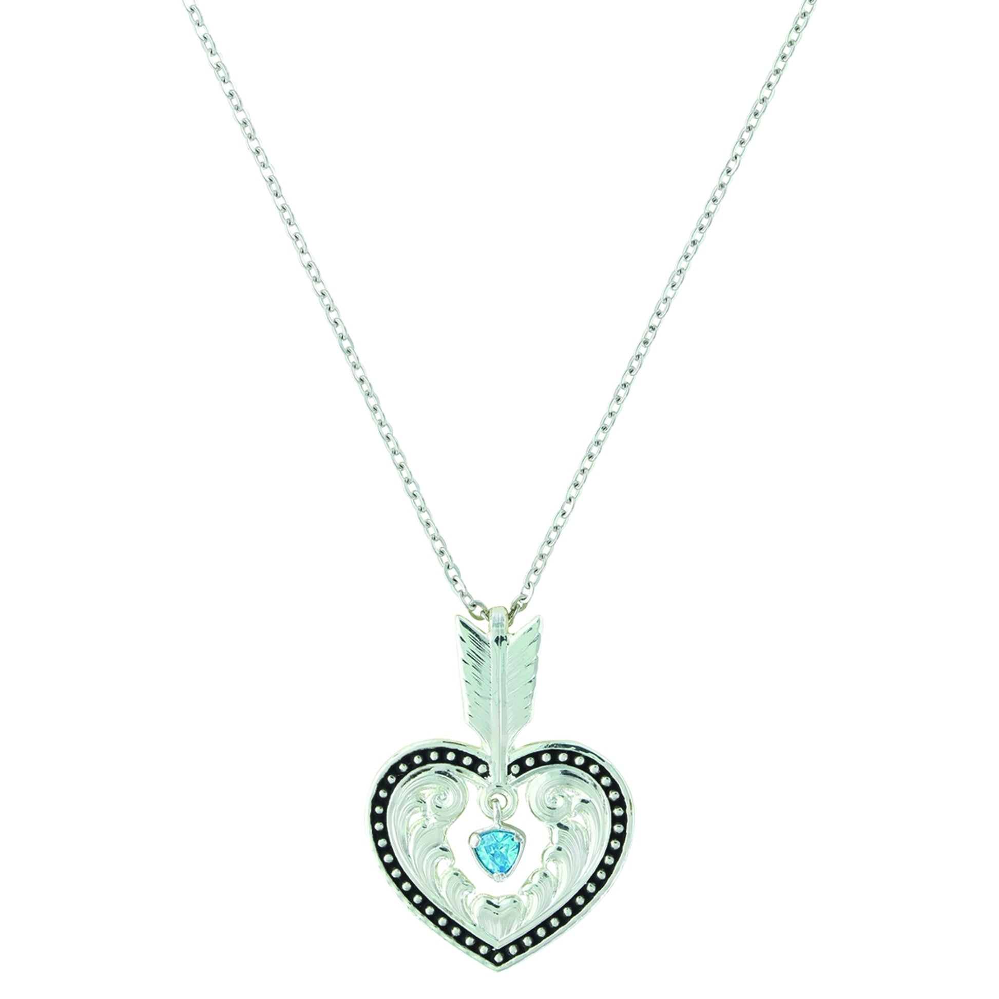 Shot In The Heart With A Big Sky Arrow Necklace