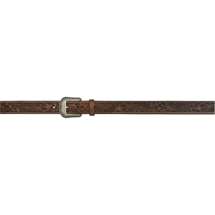3D Men's 1 1/2" Floral Tool Western Fashion Belt - Medium Brown