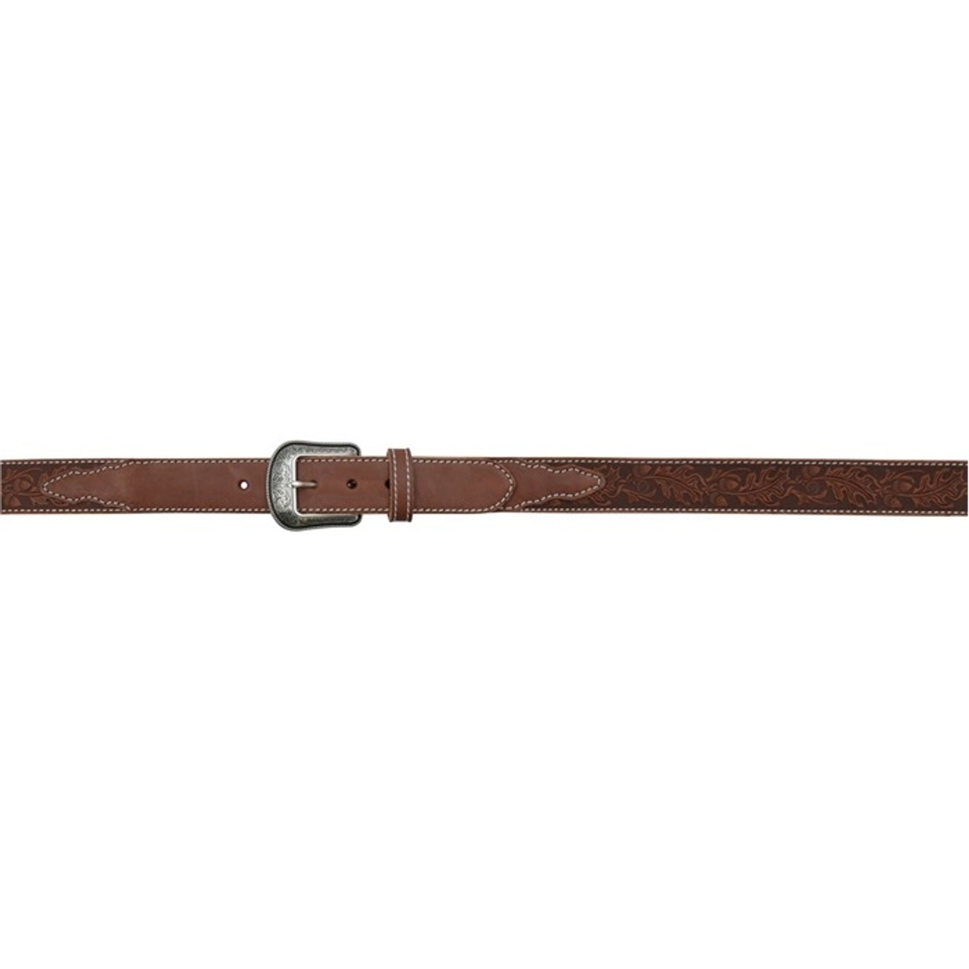 3D Men's 1 1/2" Oak Leaf Embossed Western Fashion Belt - Brown