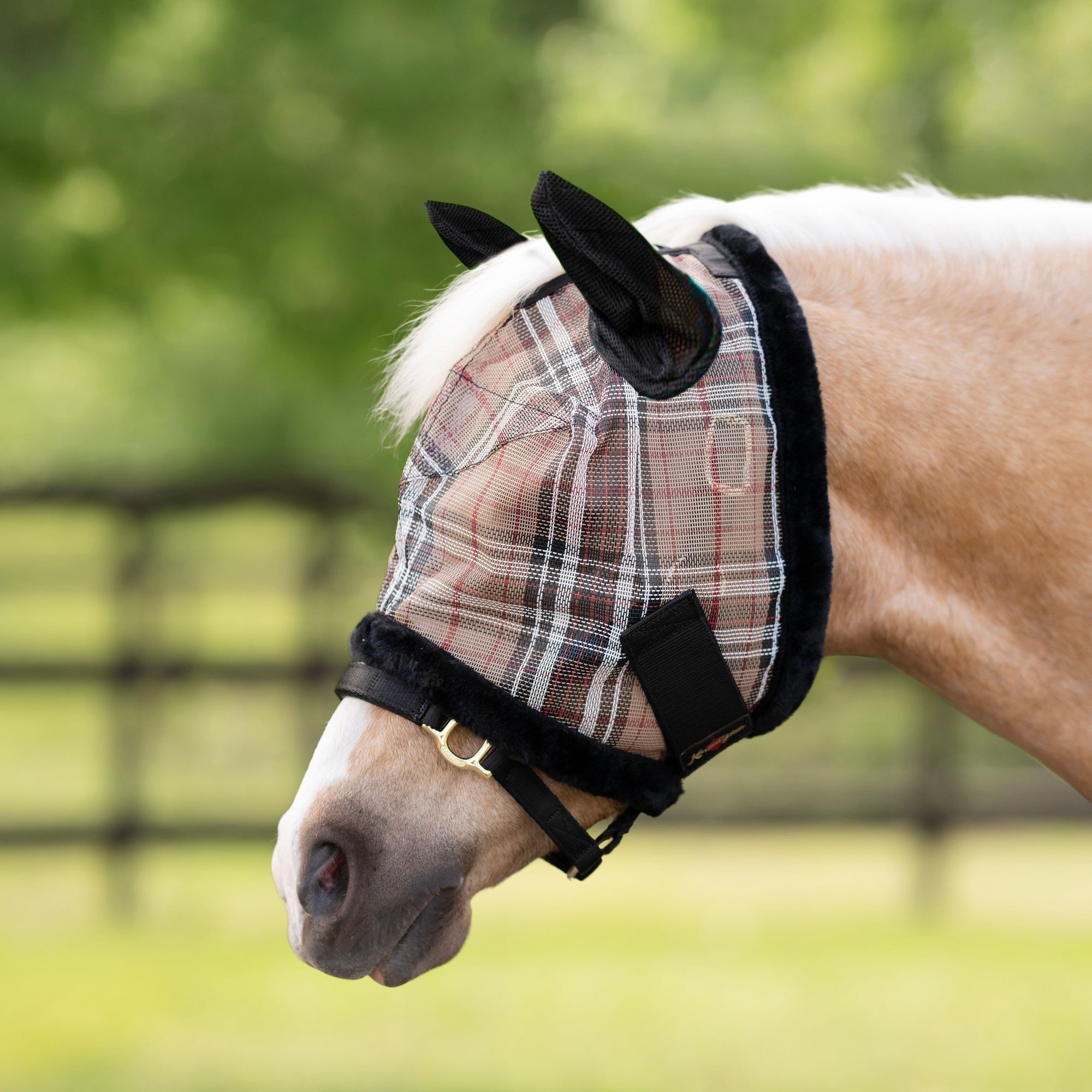 Kensington Pony Signature Fly Mask with Plush Fleece