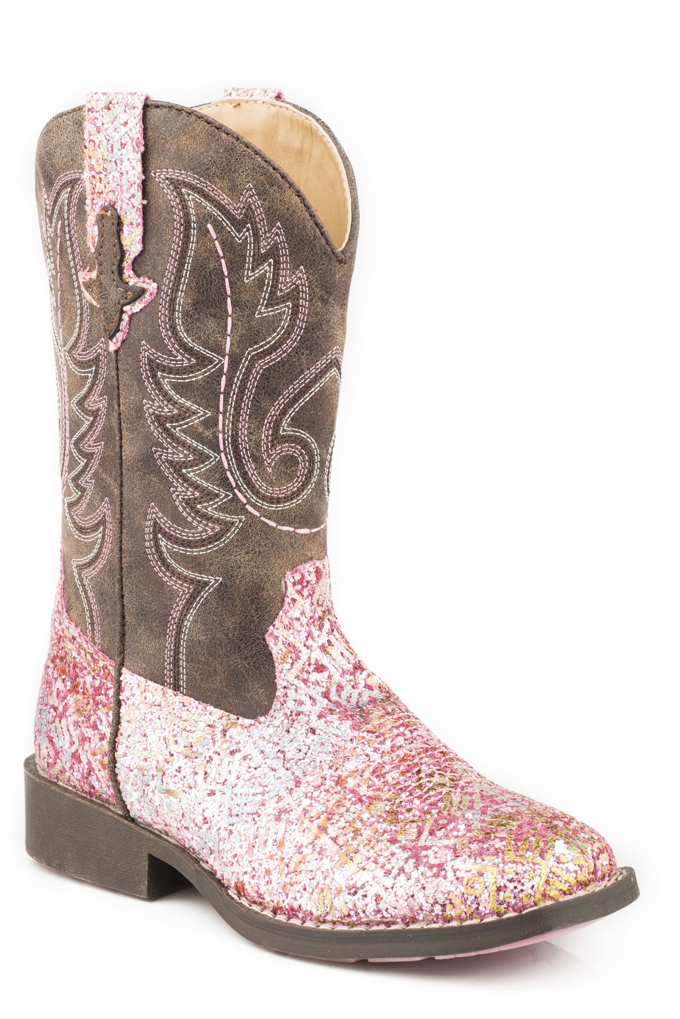 Roper Childs Glitter Aztec Boots