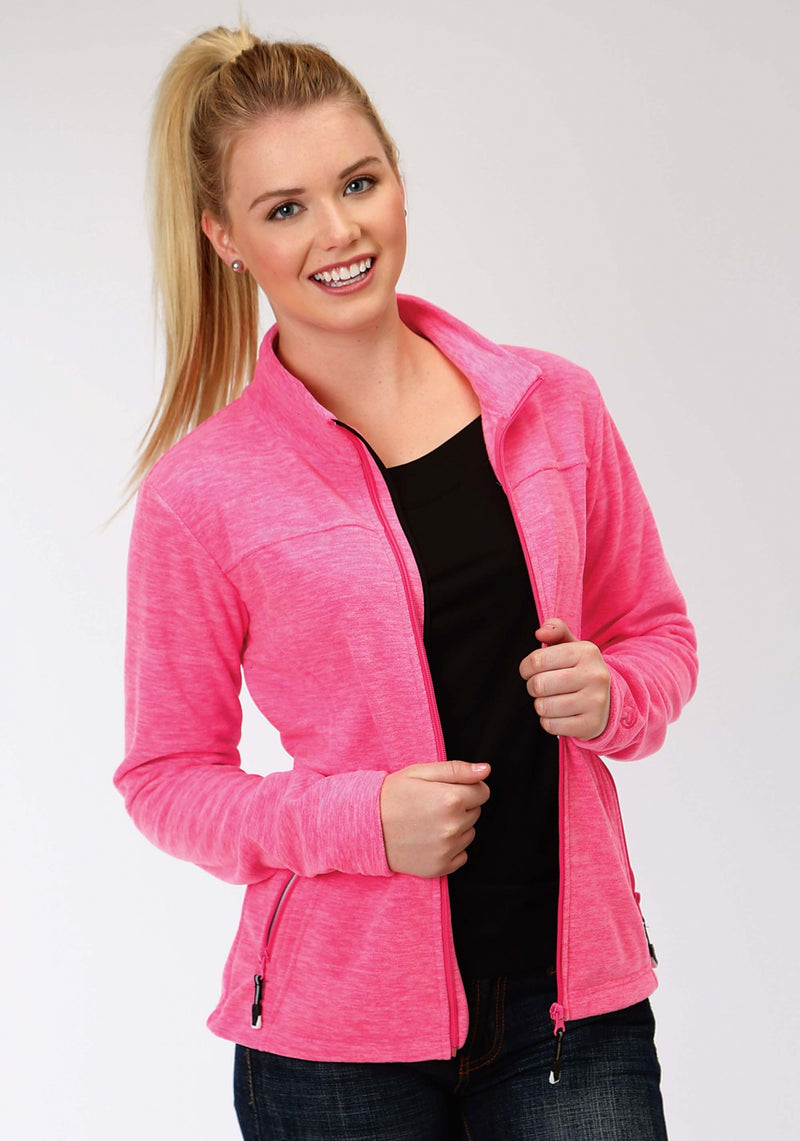 Roper Ladies Pink Micro Fleece Jacket