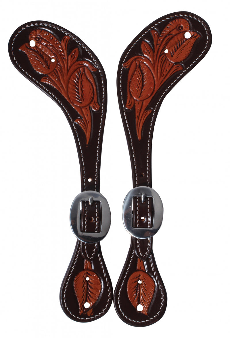 Professionals Choice Floral Spur Straps Ladies Mul