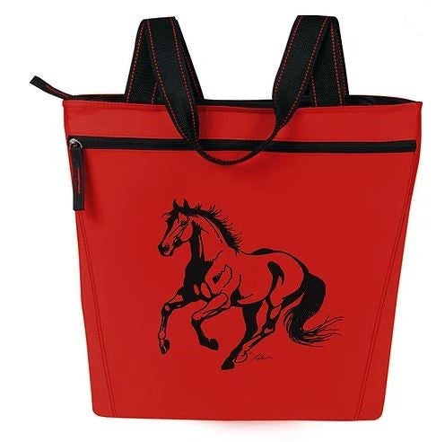 Lila Linear Horse Tote Bag