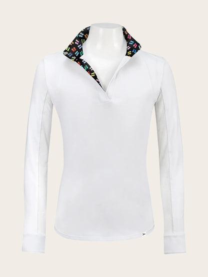 R.J. Classics Girls Maddie Jr. Long Sleeve Show Shirt