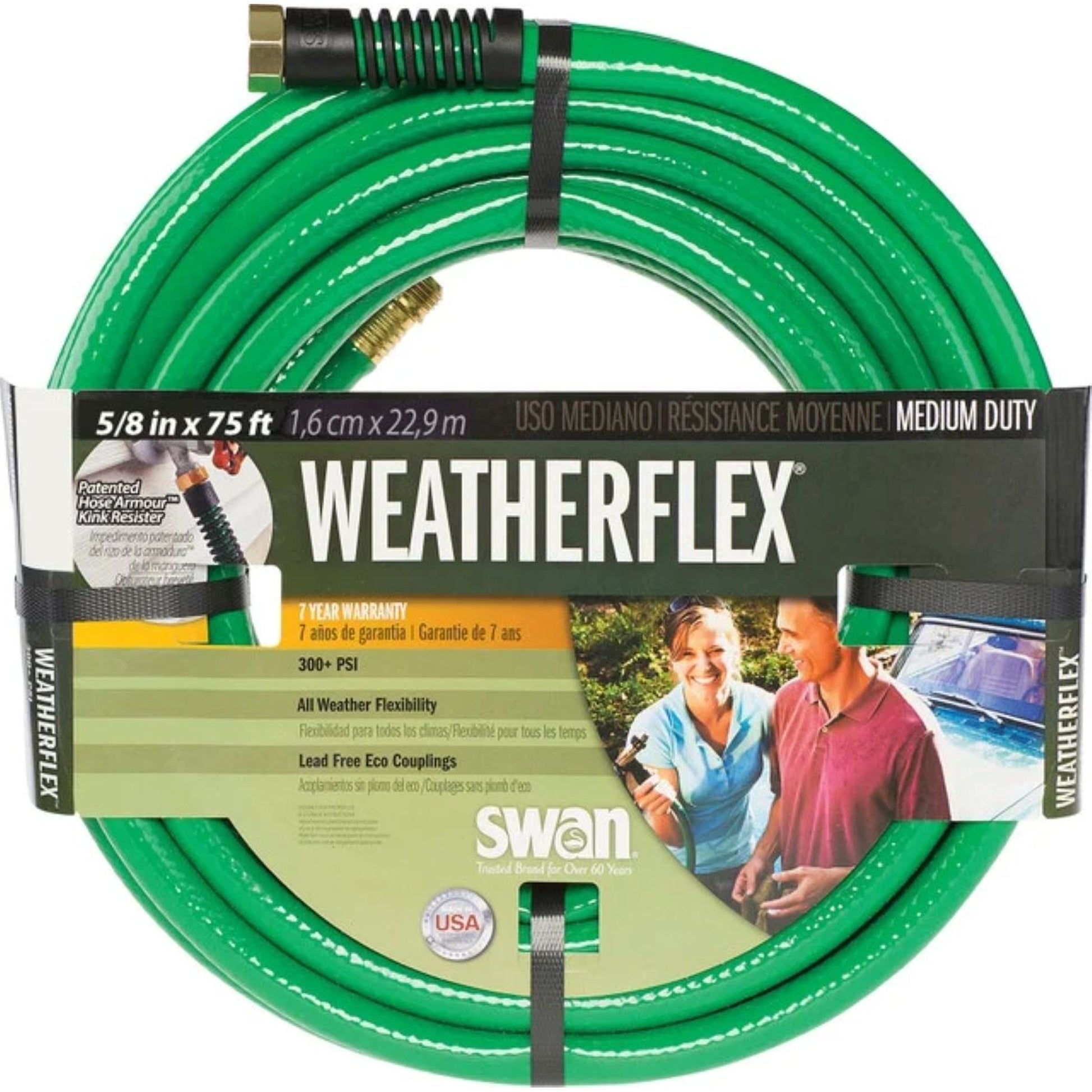 Weather Master All-Weather Hose 75ft Green