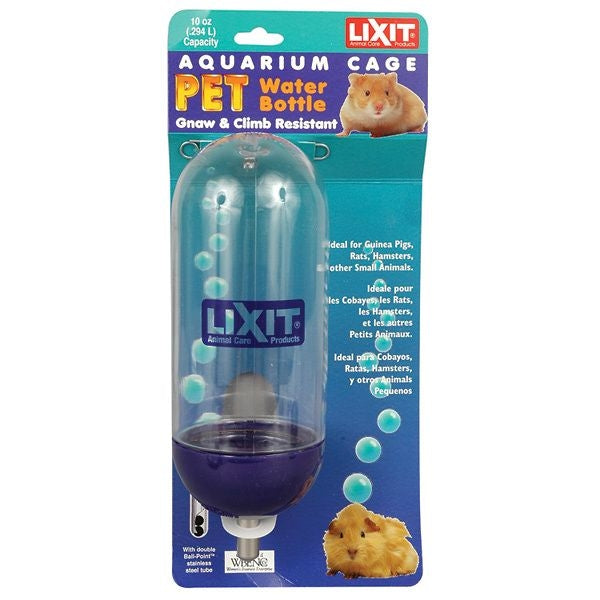 Lixit Aquarium/Cage Water Bottle - 10 Oz