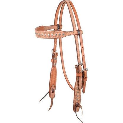 Browband Headstall - Barb Wire Design