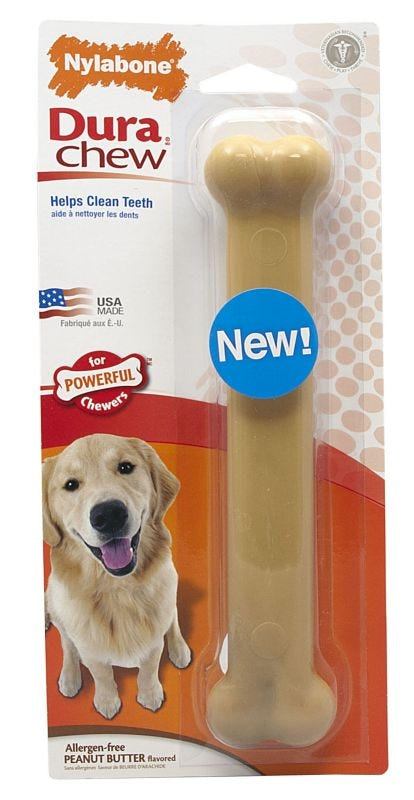 DuraChew Peanut Butter Bone Dog Toy