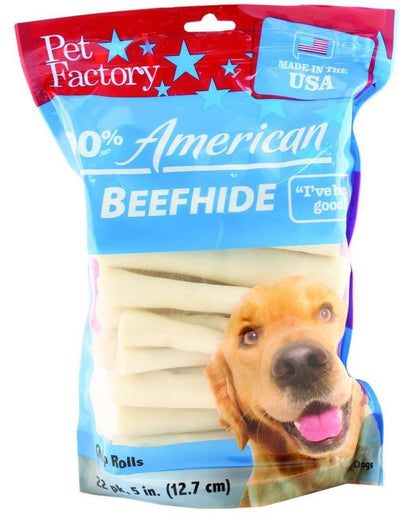 Pet Factory Chip Roll Dog Rawhide 22 Pack