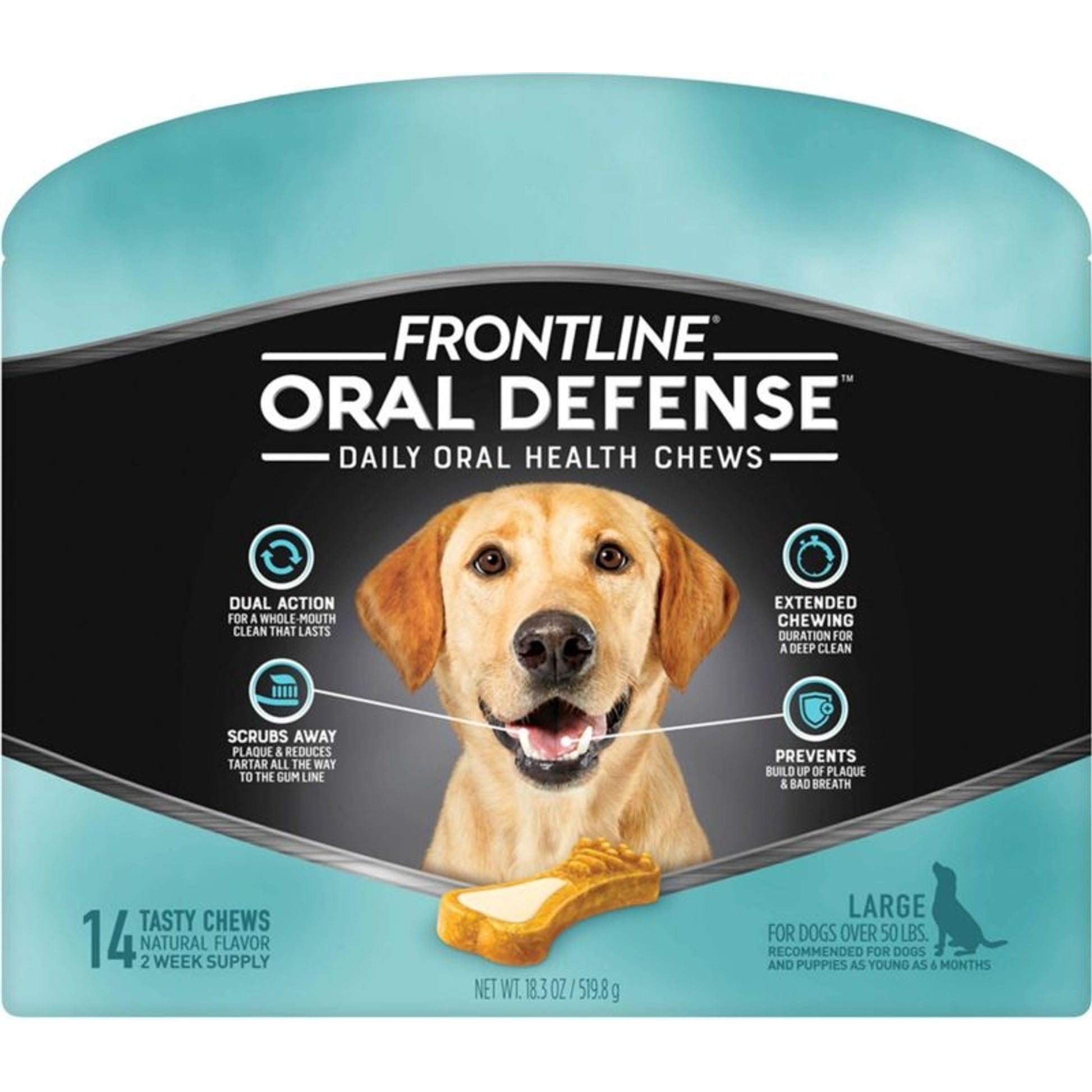 Frontline Oral Defense Daily Oral Health Chews - F