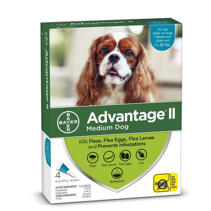 Advantage II for Dogs 4 Month Supply