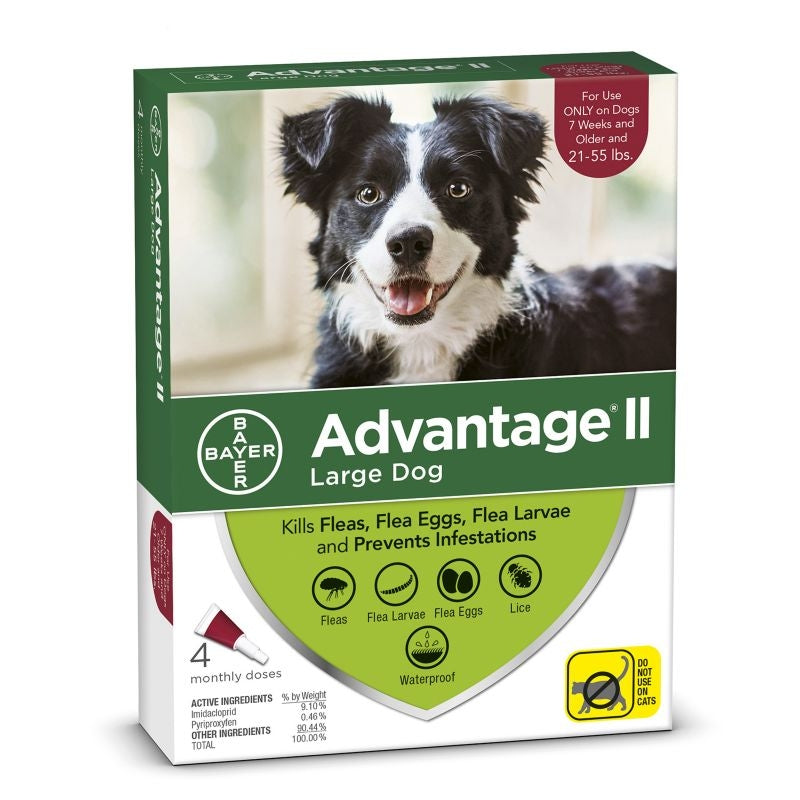 Advantage II for Dogs 4 Month Supply