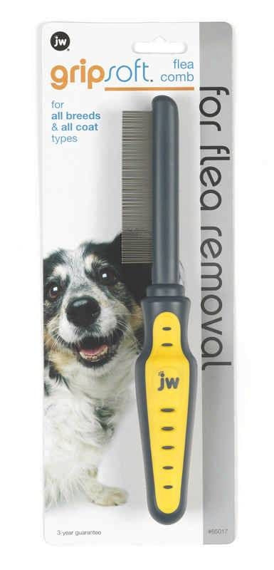 JW Pet GripSoft Pet Flea Comb